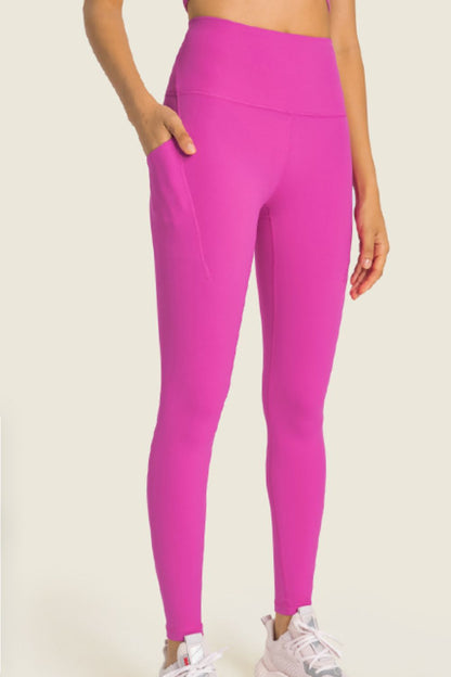 Leggings de yoga con cintura ancha y cintura alta