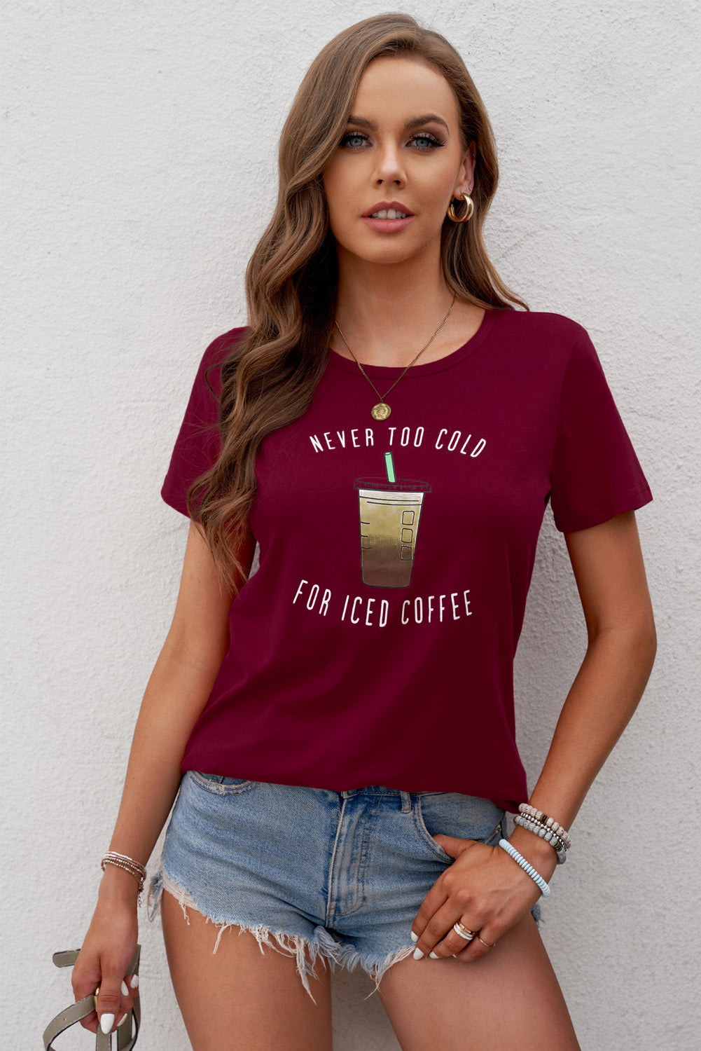 Never Too Cold for Iced Coffee Tee