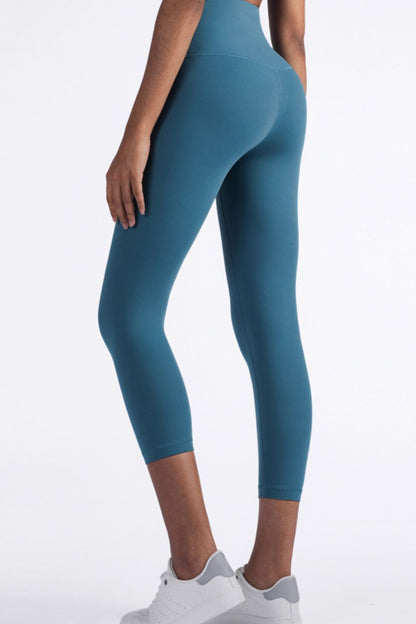 Leggings de yoga recortados con cintura elástica Feel Like Skin