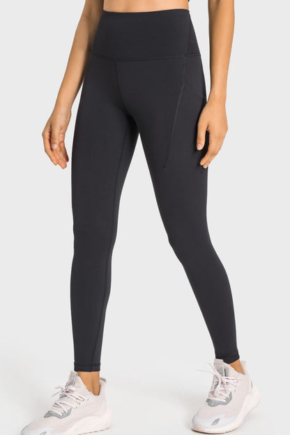 Leggings de yoga con cintura ancha y cintura alta