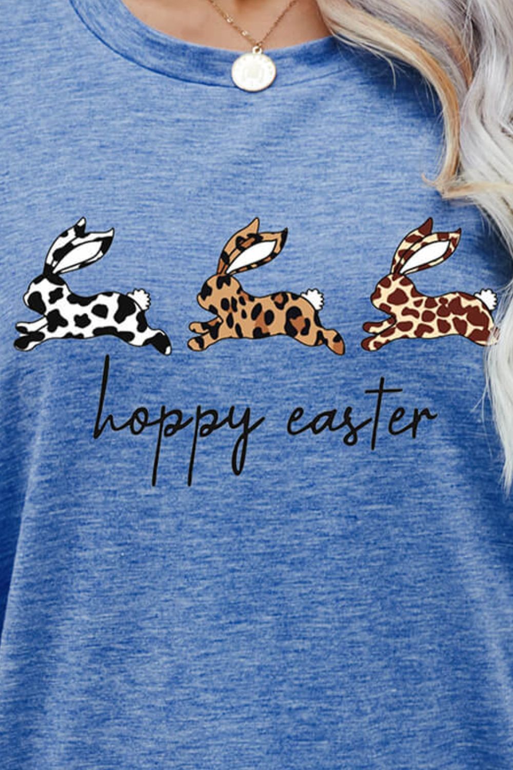 Camiseta con estampado de conejito de PASCUA HOPPY