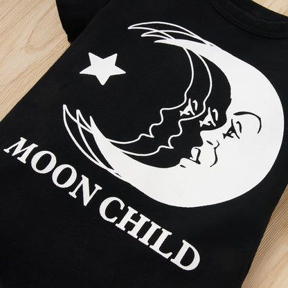 MOON CHILD Graphic Round Neck Bodysuit