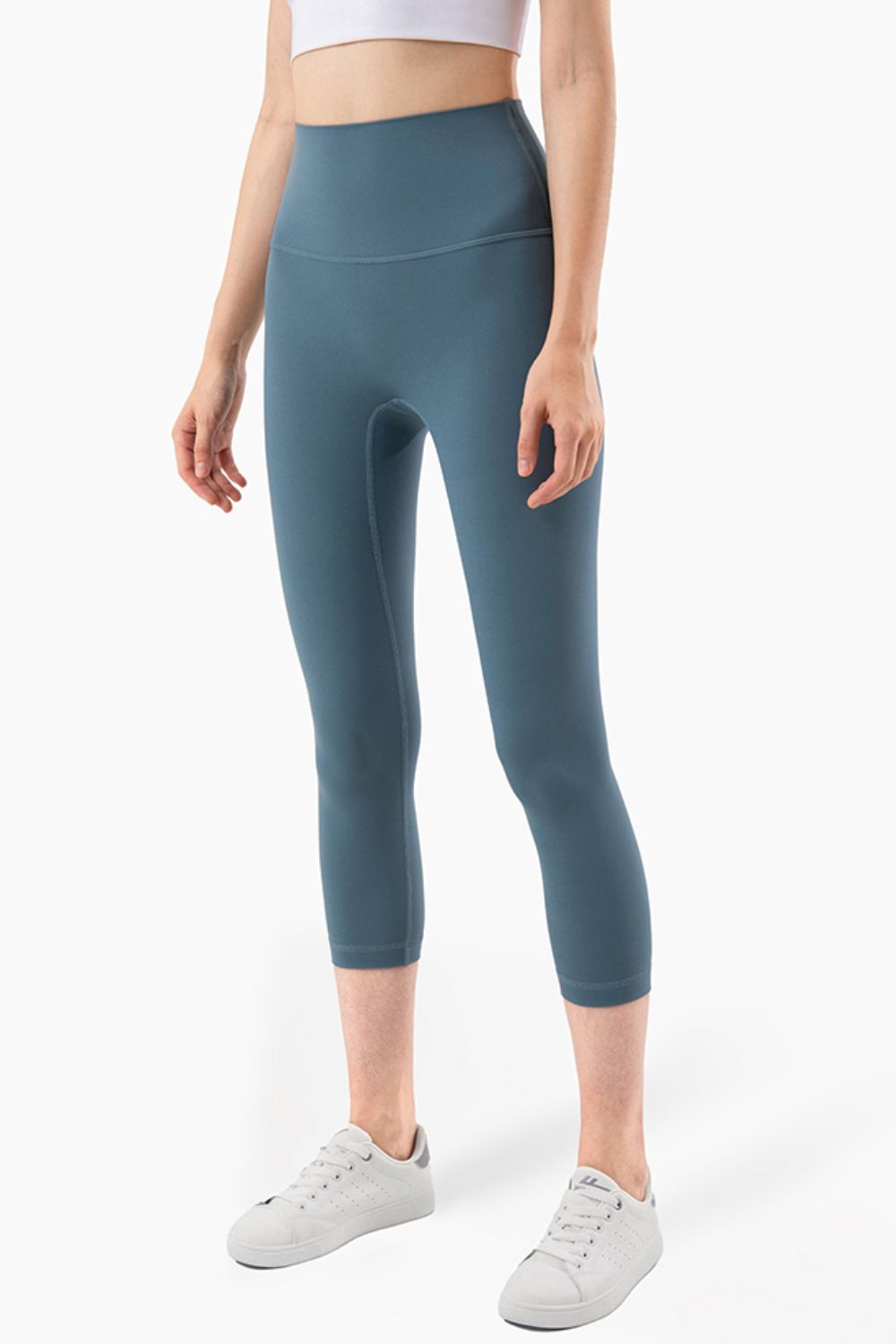 Leggings de yoga recortados con cintura elástica Feel Like Skin