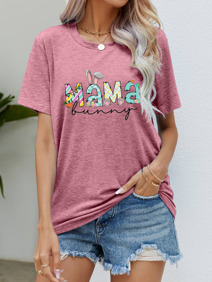 Camiseta estampada de Pascua MAMA BUNNY