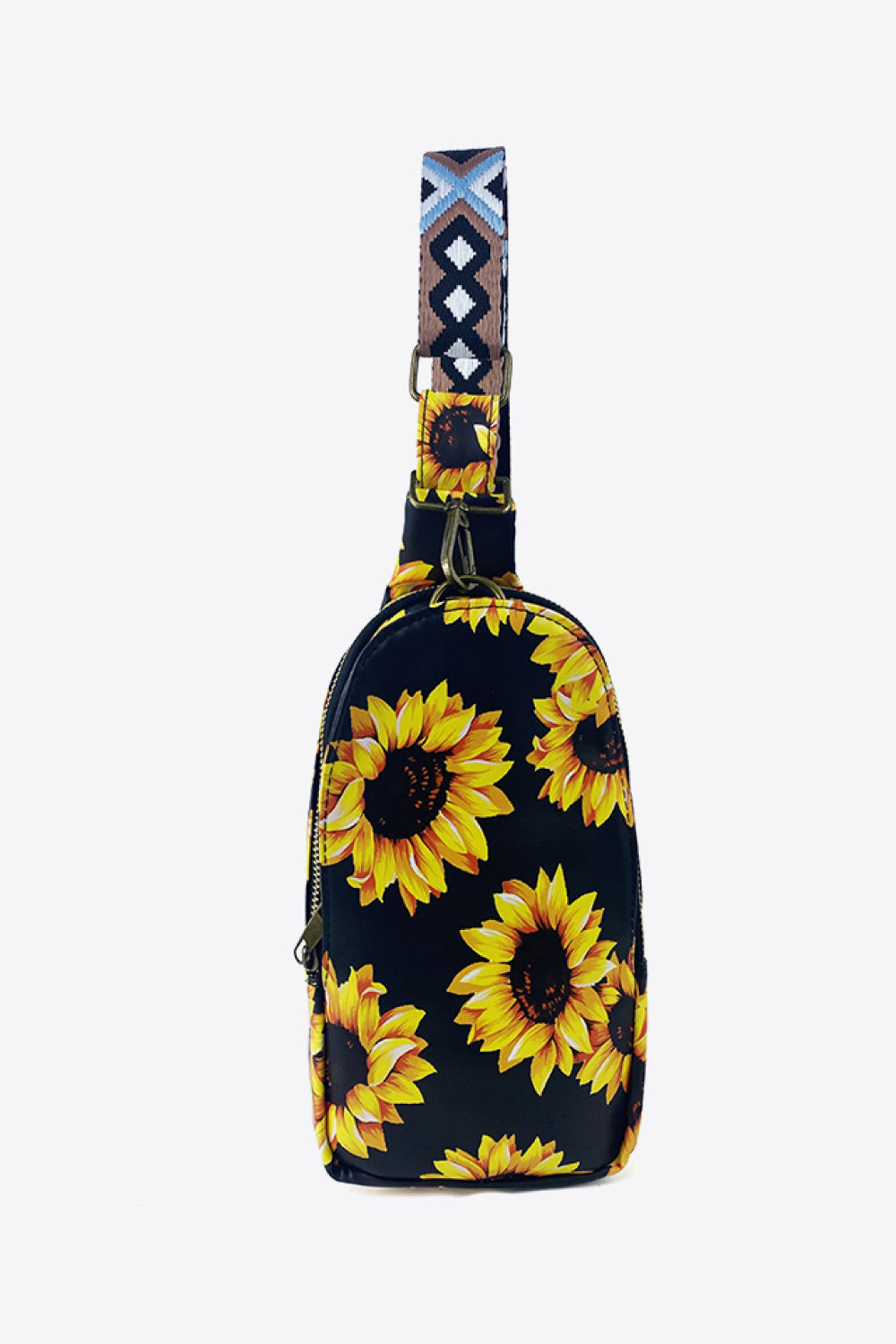 Bolso bandolera de cuero PU estampado