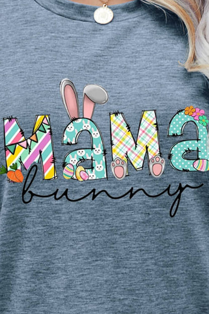 Camiseta estampada de Pascua MAMA BUNNY