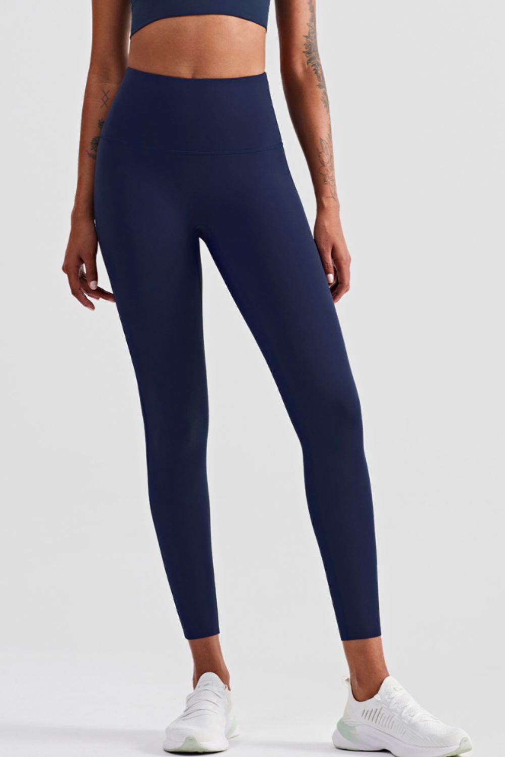 High Waist Seamless Ankle-Length Yoga Leggings