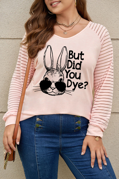 Camiseta de Pascua con gráfico PERO TE TINTE de talla grande