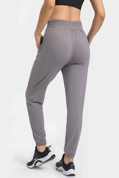 Joggers de yoga con cintura elástica y bolsillos