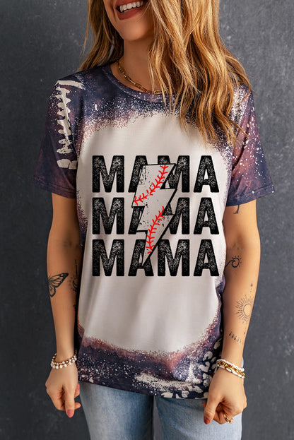 Camiseta de cuello redondo estampada MAMA Graphic