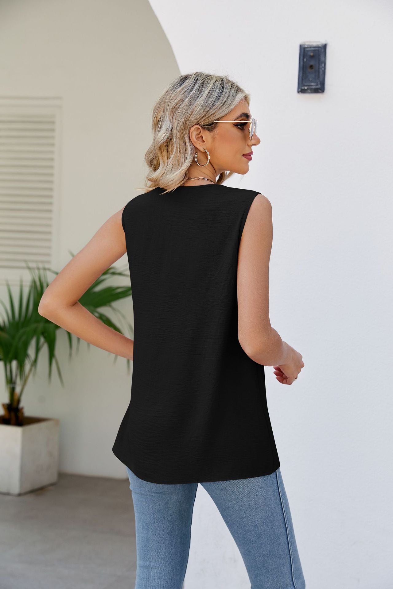 V-Neck Tunic Tank Top