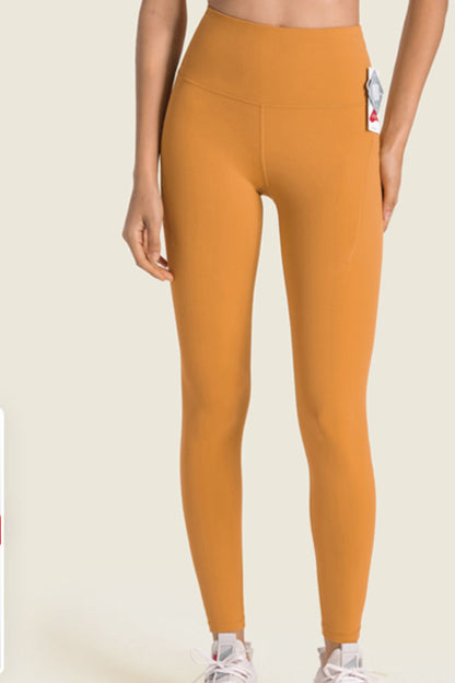 Leggings de yoga con cintura ancha y cintura alta