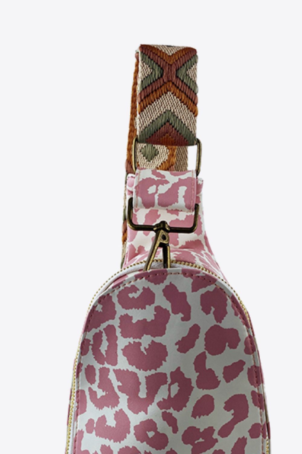 Bolso bandolera de cuero PU estampado