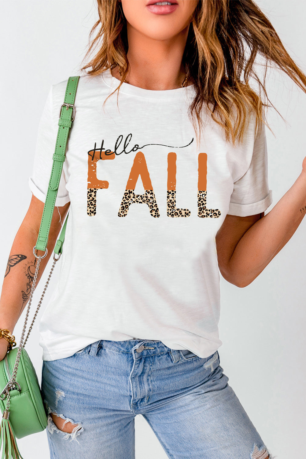 Camiseta gráfica HOLA OTOÑO