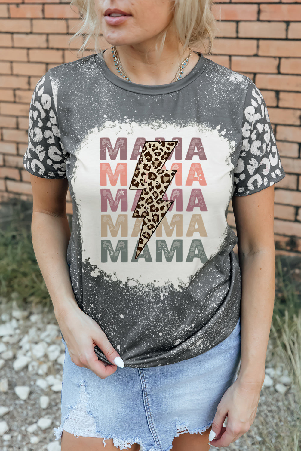 Camiseta gráfica MAMA Leopard Lightning