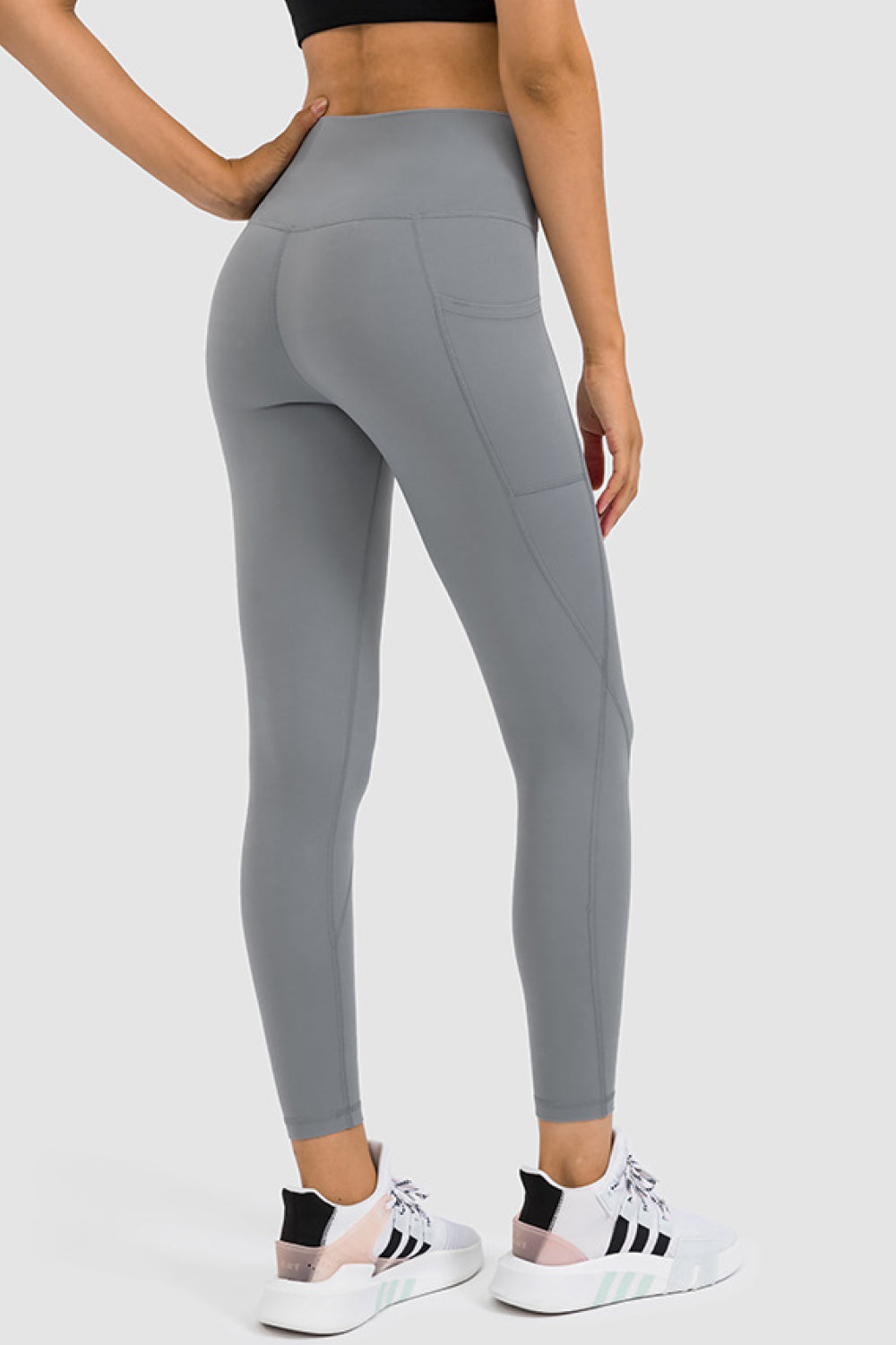 Leggings de yoga de tiro alto con bolsillo lateral