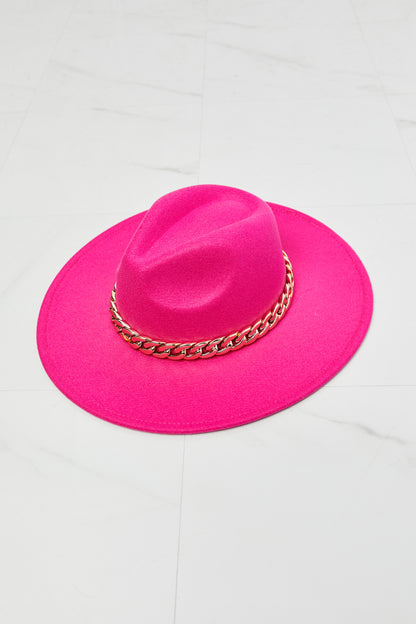 Sombrero Fedora Keep Your Promise de Fame en rosa