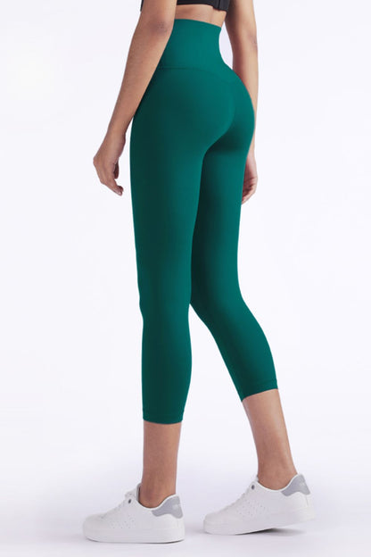 Leggings de yoga recortados con cintura elástica Feel Like Skin