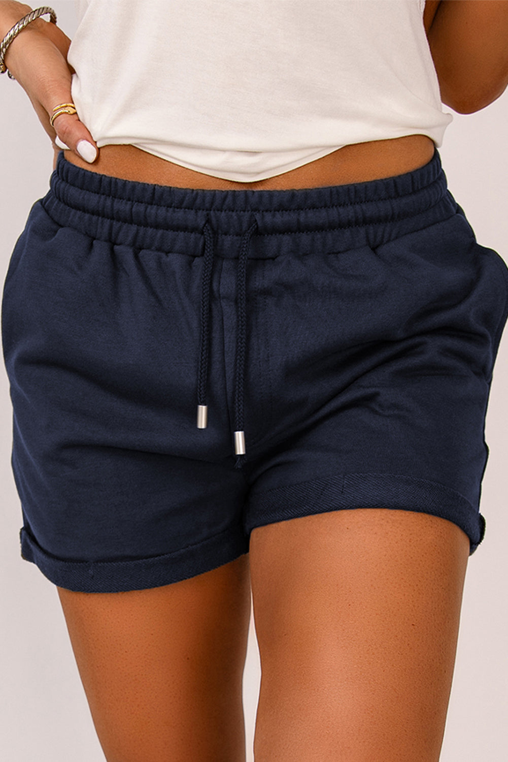 Shorts con cordón en la cintura