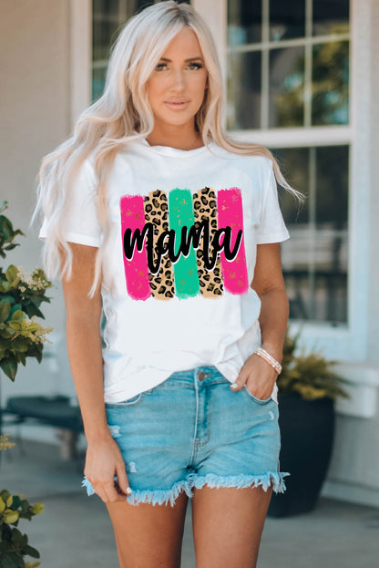 Camiseta estampada con cuello redondo de MAMA