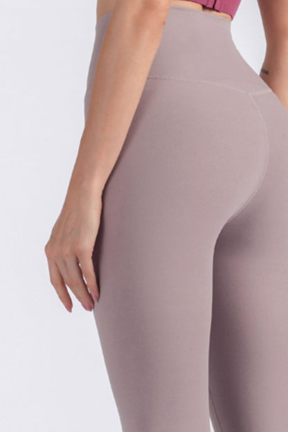 Leggings de yoga recortados con cintura elástica Feel Like Skin