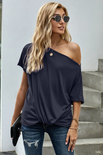 One Shoulder Tee Shirt