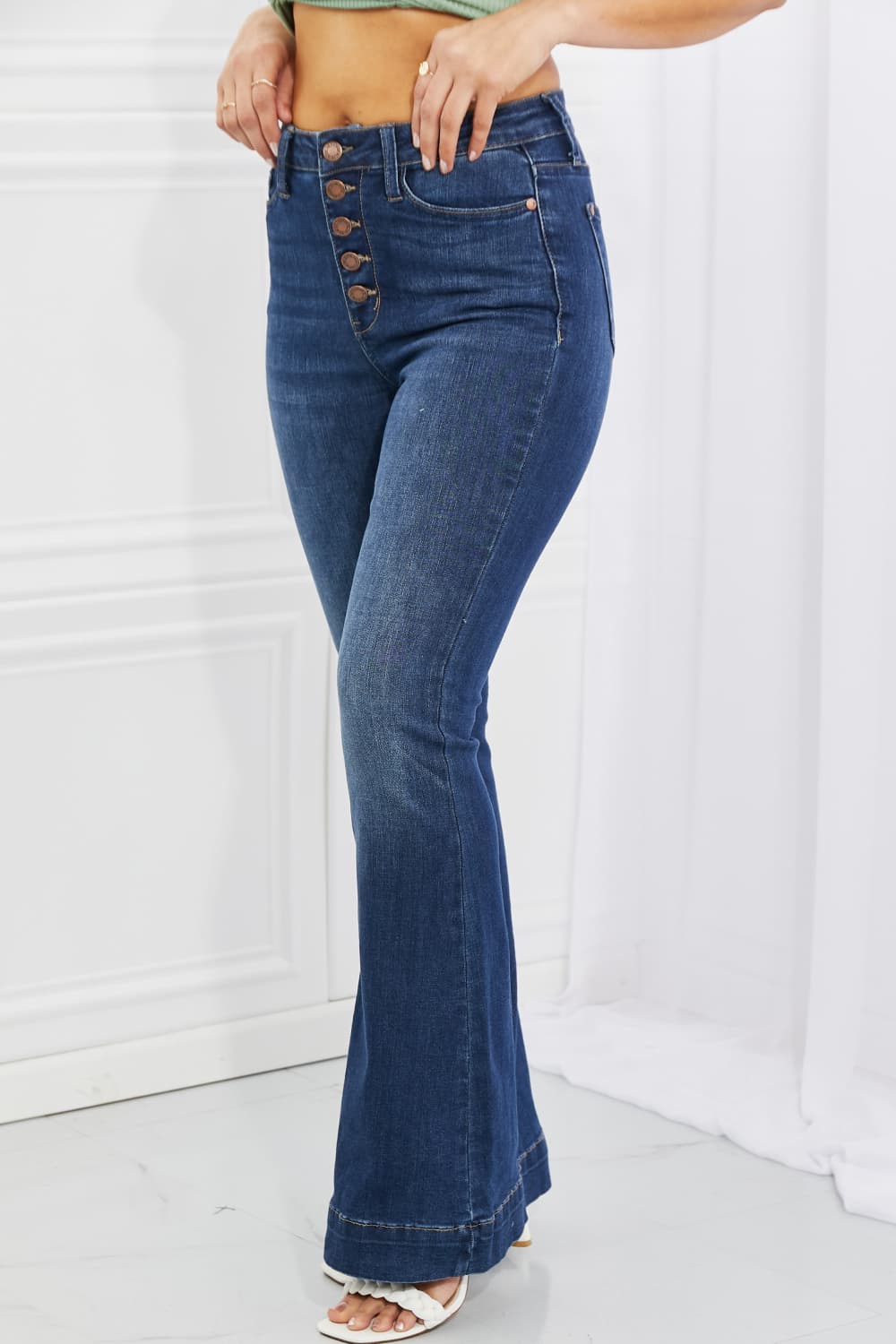 Judy Blue Olivia Full Size High Waisted Flare Jeans