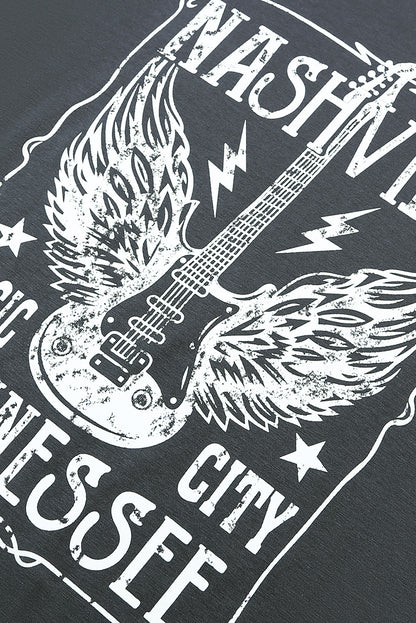 Camiseta gráfica CIUDAD DE LA MÚSICA DE NASHVILLE TENNESSEE