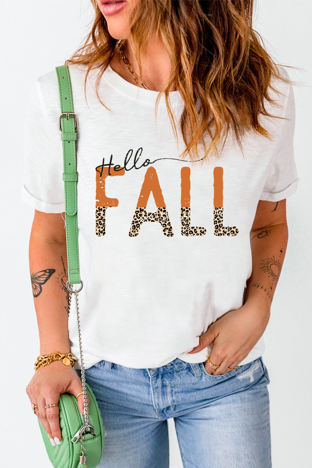 Camiseta gráfica HOLA OTOÑO