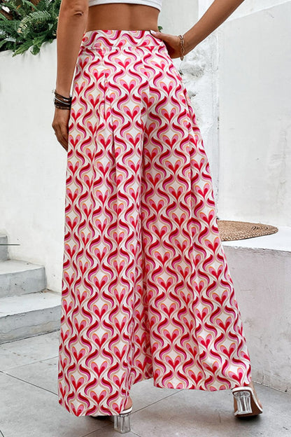 Culottes de cintura alta estampados