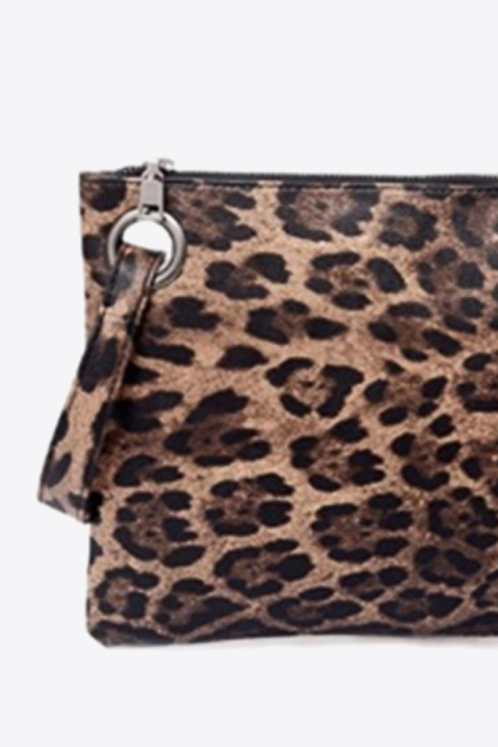 Cartera de piel sintética de leopardo