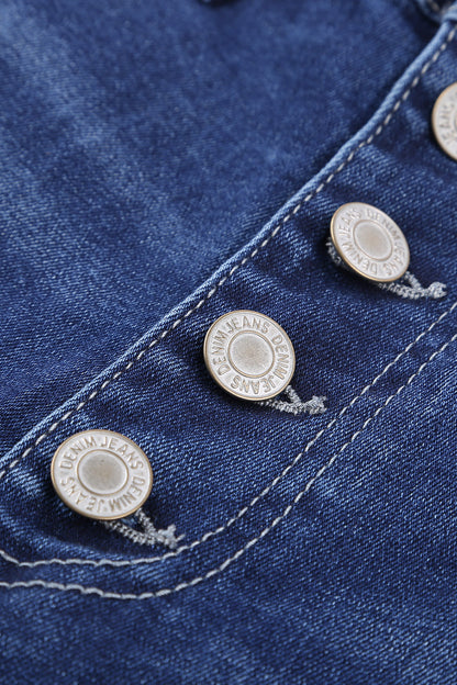 What You Want Button Fly Pocket Jeans