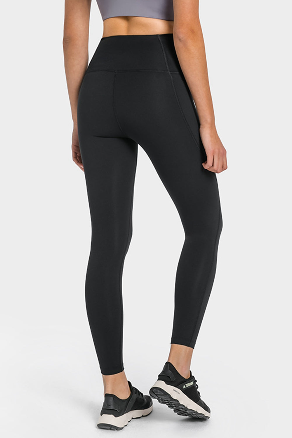 Leggings de yoga de cintura alta hasta los tobillos con bolsillos