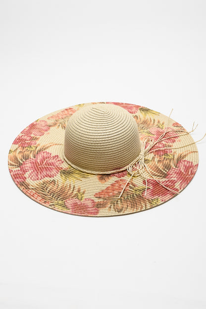 Sombrero para el sol con detalle de lazo floral de Justin Taylor