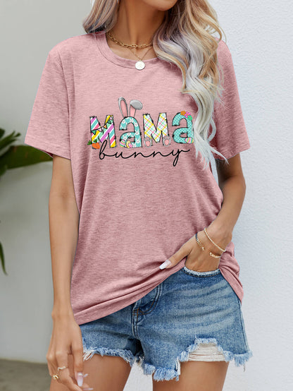 Camiseta estampada de Pascua MAMA BUNNY