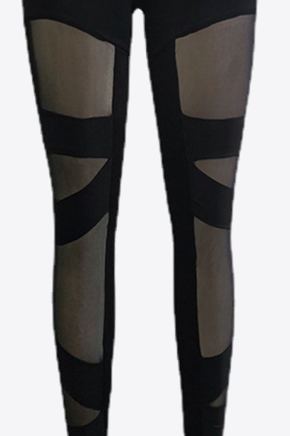 Leggings de malla empalmados