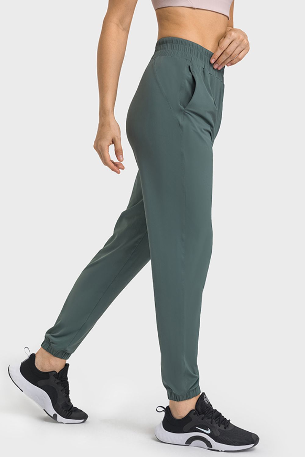 Joggers de yoga con cintura elástica y bolsillos