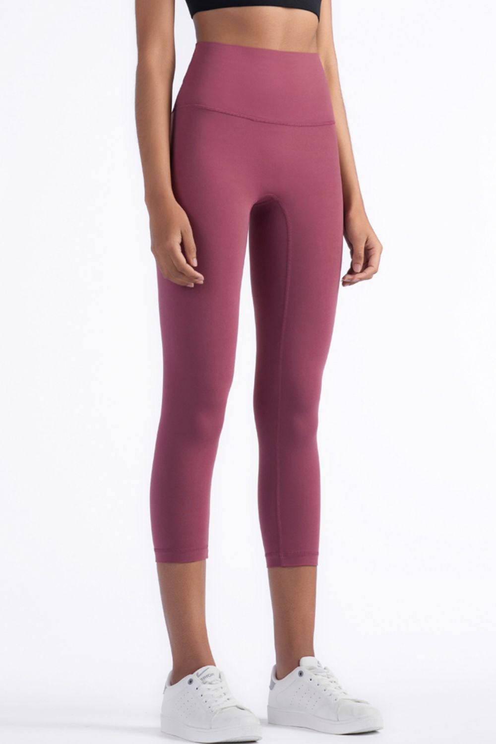 Leggings de yoga recortados con cintura elástica Feel Like Skin