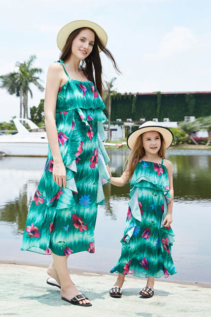 Vestido Niña Floral Volantes