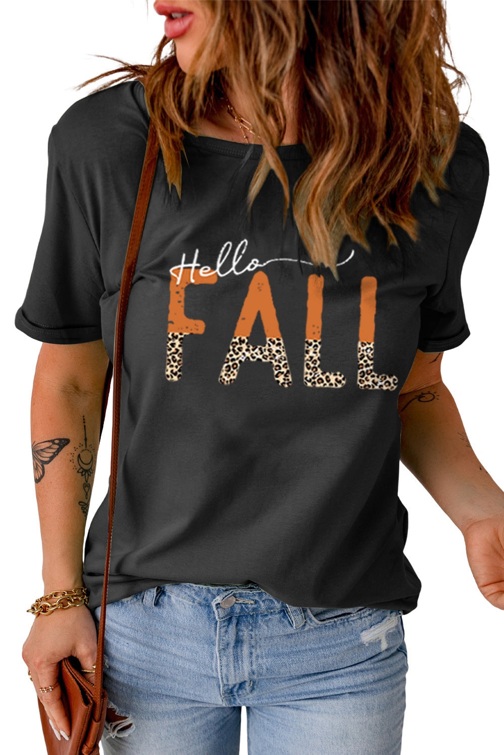 Camiseta gráfica HOLA OTOÑO