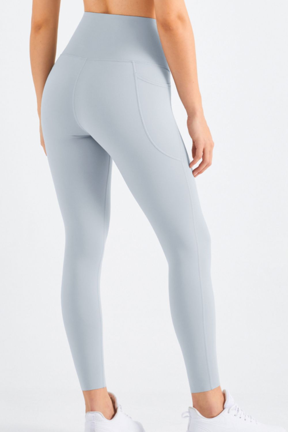 Leggings de yoga con bolsillo y cintura elástica muy elásticos