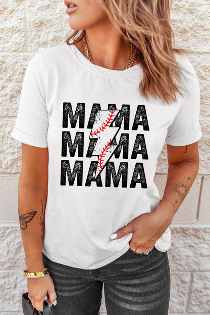 Camiseta de manga corta con gráfico MAMA