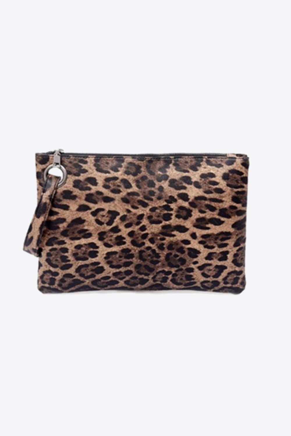 Cartera de piel sintética de leopardo