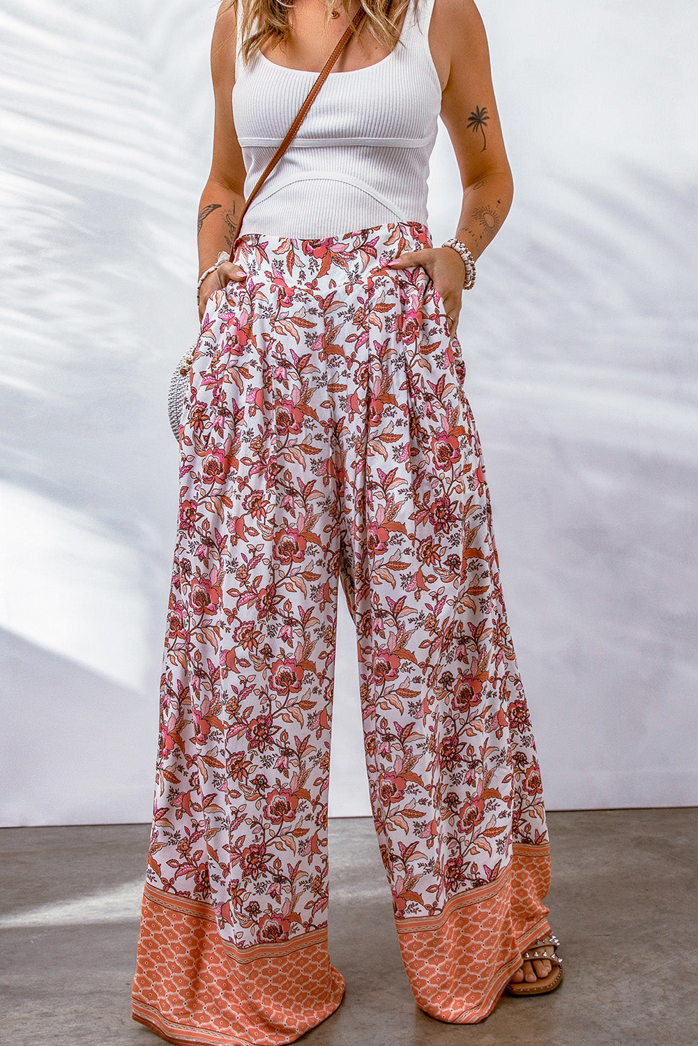 Culottes bohemios plisados