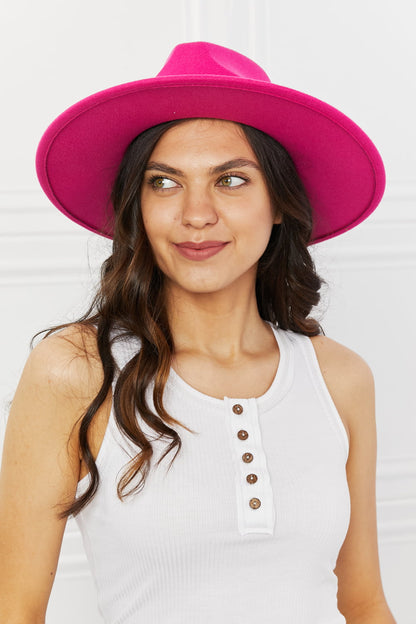 Sombrero Fedora Keep Your Promise de Fame en rosa