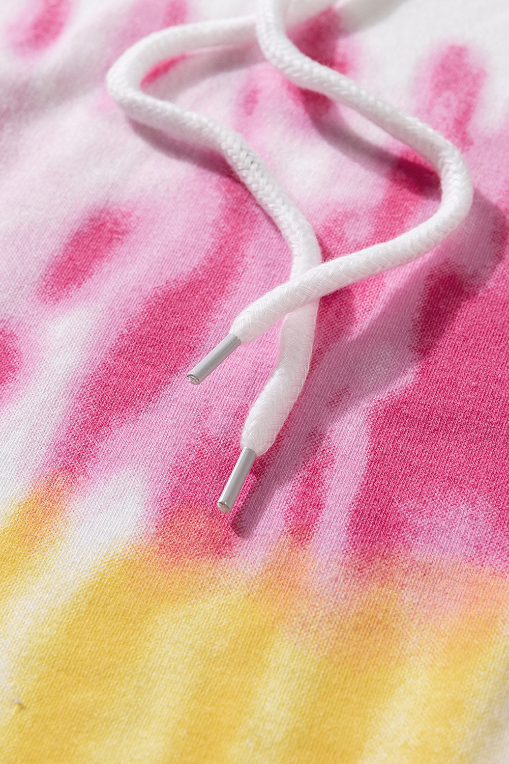 Tie-Dye Drawstring Pullover Hoodie