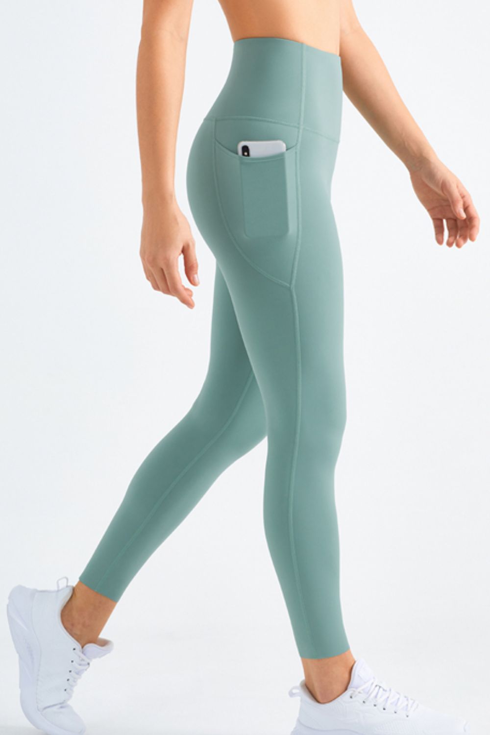 Leggings de yoga con bolsillo y cintura elástica muy elásticos