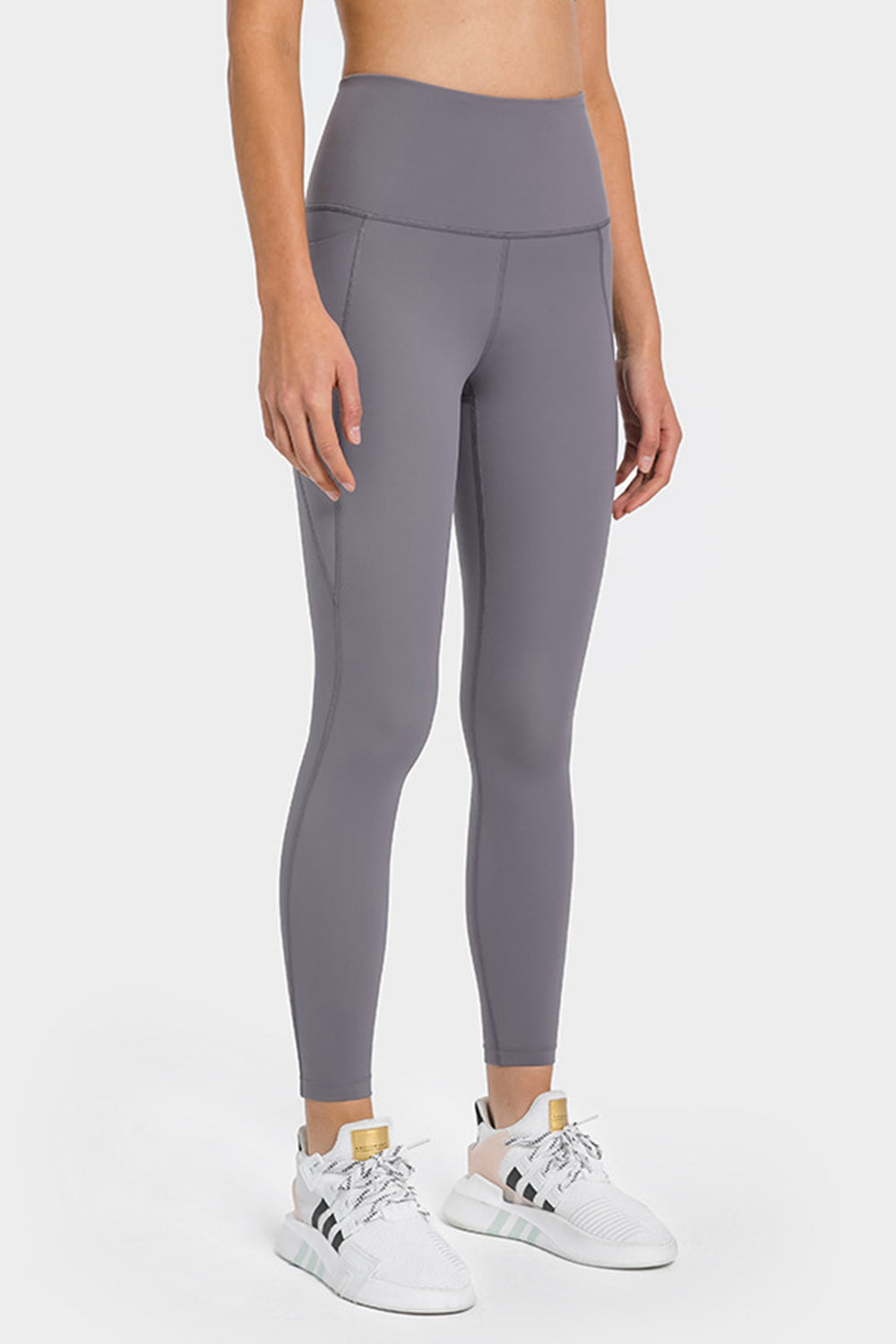 Leggings de yoga de cintura alta hasta los tobillos con bolsillos