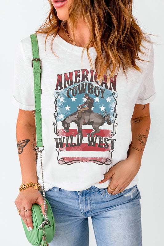 VAQUERO AMERICANO OESTE SALVAJE Camiseta