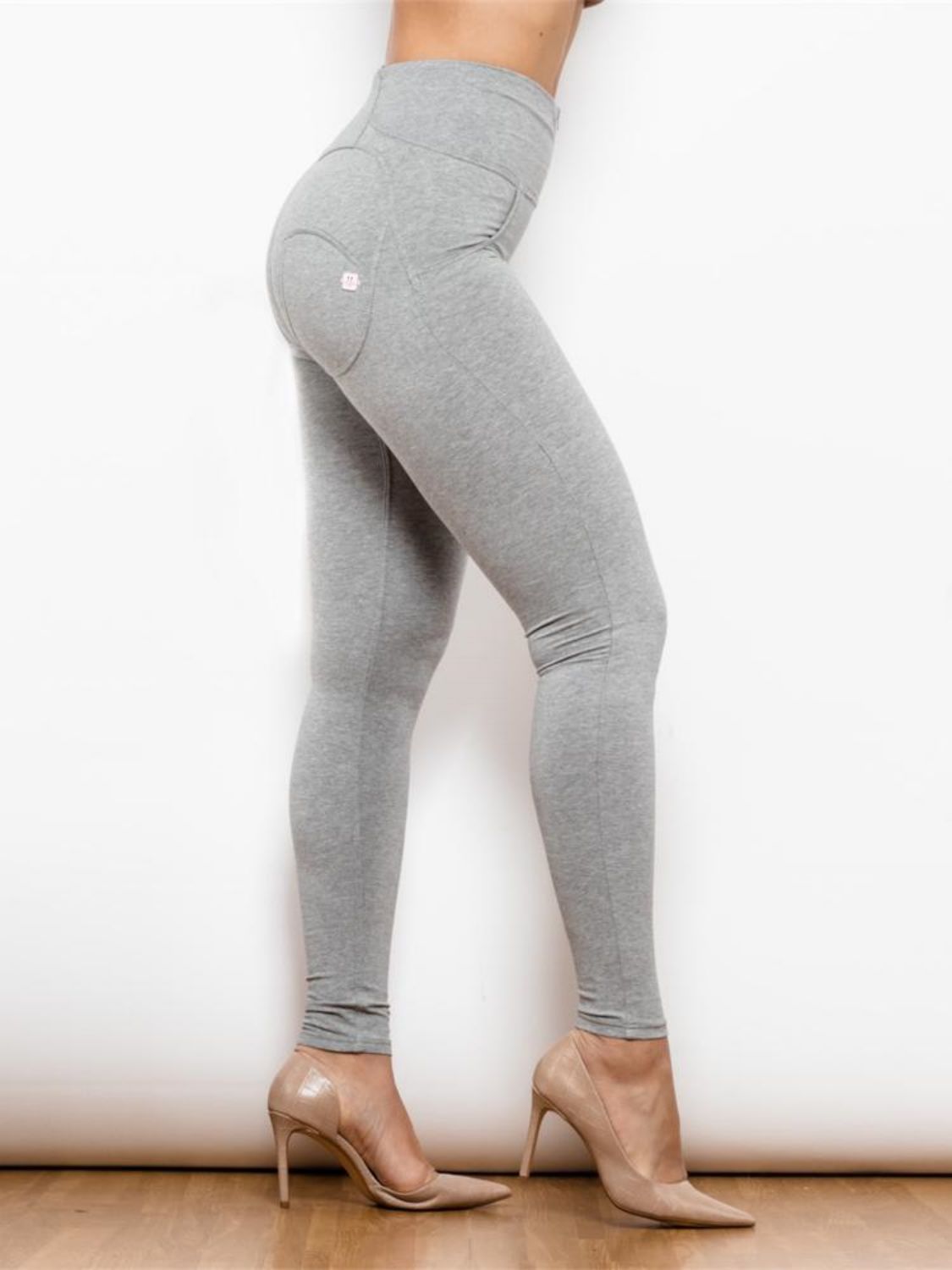 Leggings de cintura alta con detalle de cremallera de tamaño completo